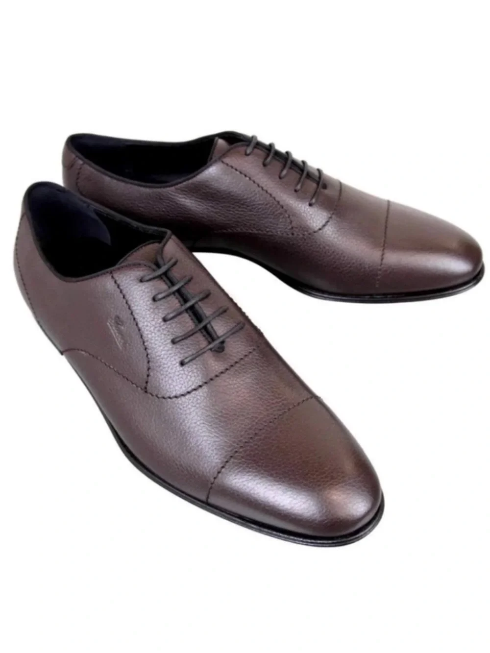 GUCCI Wholecut Oxford Derby Dark Brown Leather Men’s Laced Shoes Size 11